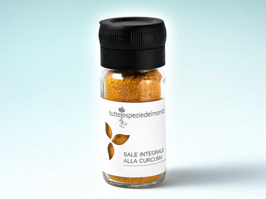 Sal de Cúrcuma - Pote com Tampa Moedora 100g